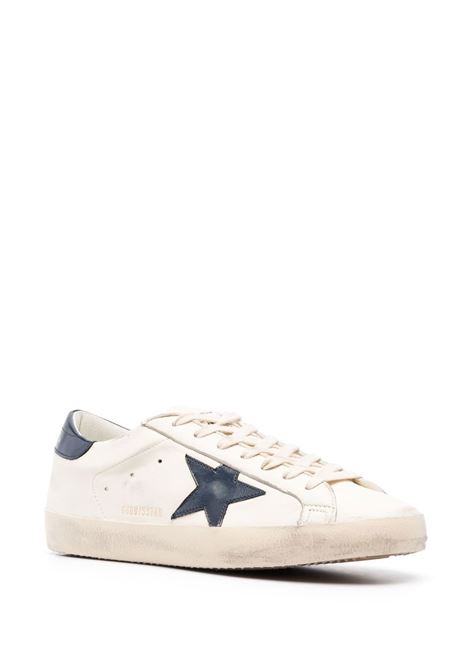 Sneakers super-star in bianco e blu - GOLDEN GOOSE uomo GOLDEN GOOSE | GMF00101F00416415430